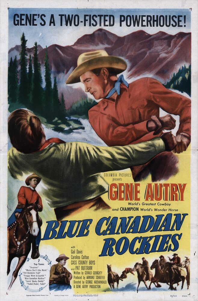Blue Canadian Rockies (1952) постер